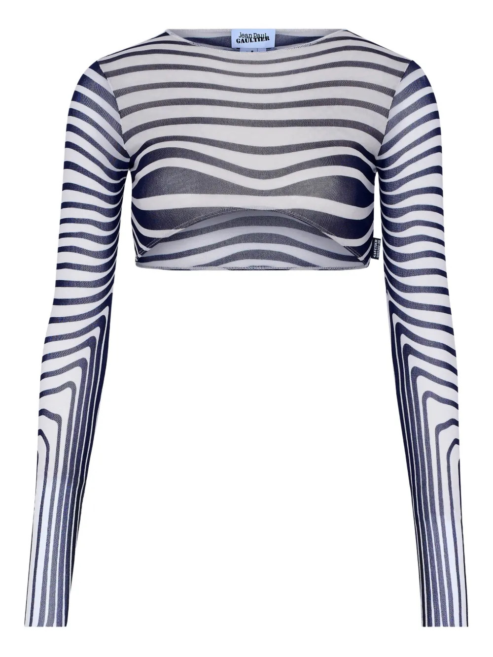long-sleeves morphing-stripes top | Farfetch Global