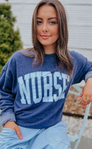 charlie southern: nurse campus crew sweatshirt | RIFFRAFF
