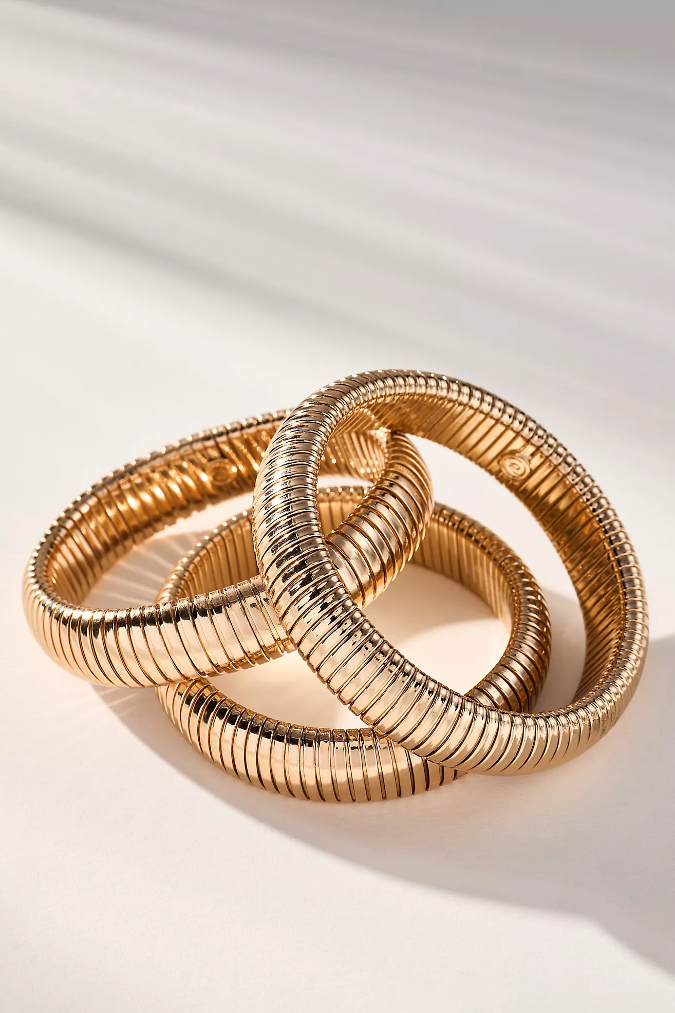 Ettika Flex Snake Chain Stretch Bracelets, Set of 3 | Anthropologie (US)
