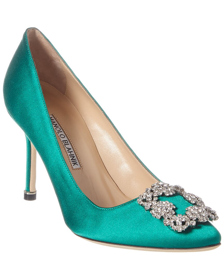 Manolo Blahnik Hangisi 90 Satin Pump | Ruelala