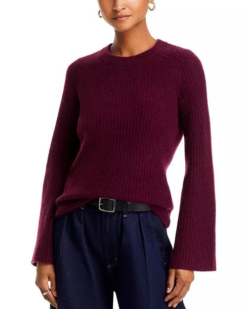 C by Bloomingdale's Cashmere Ribbed Crewneck Sweater - Exclusive  | Bloomingdale's Women All Wome... | Bloomingdale's (US)