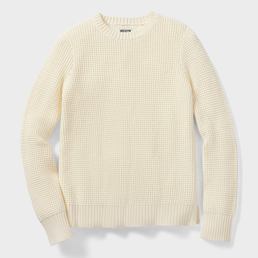 Women's Heritage Waffle Stitch Crew Sweater | Duluth Trading Company