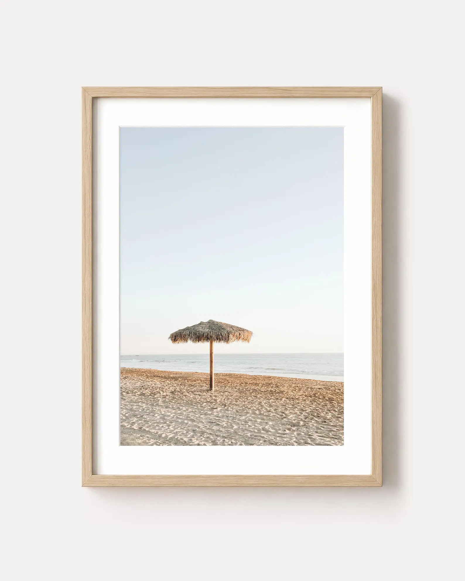 Beach Photography Print: Neutral Coastal Umbrella Decor, San Clemente Wall Art | Etsy (Global)