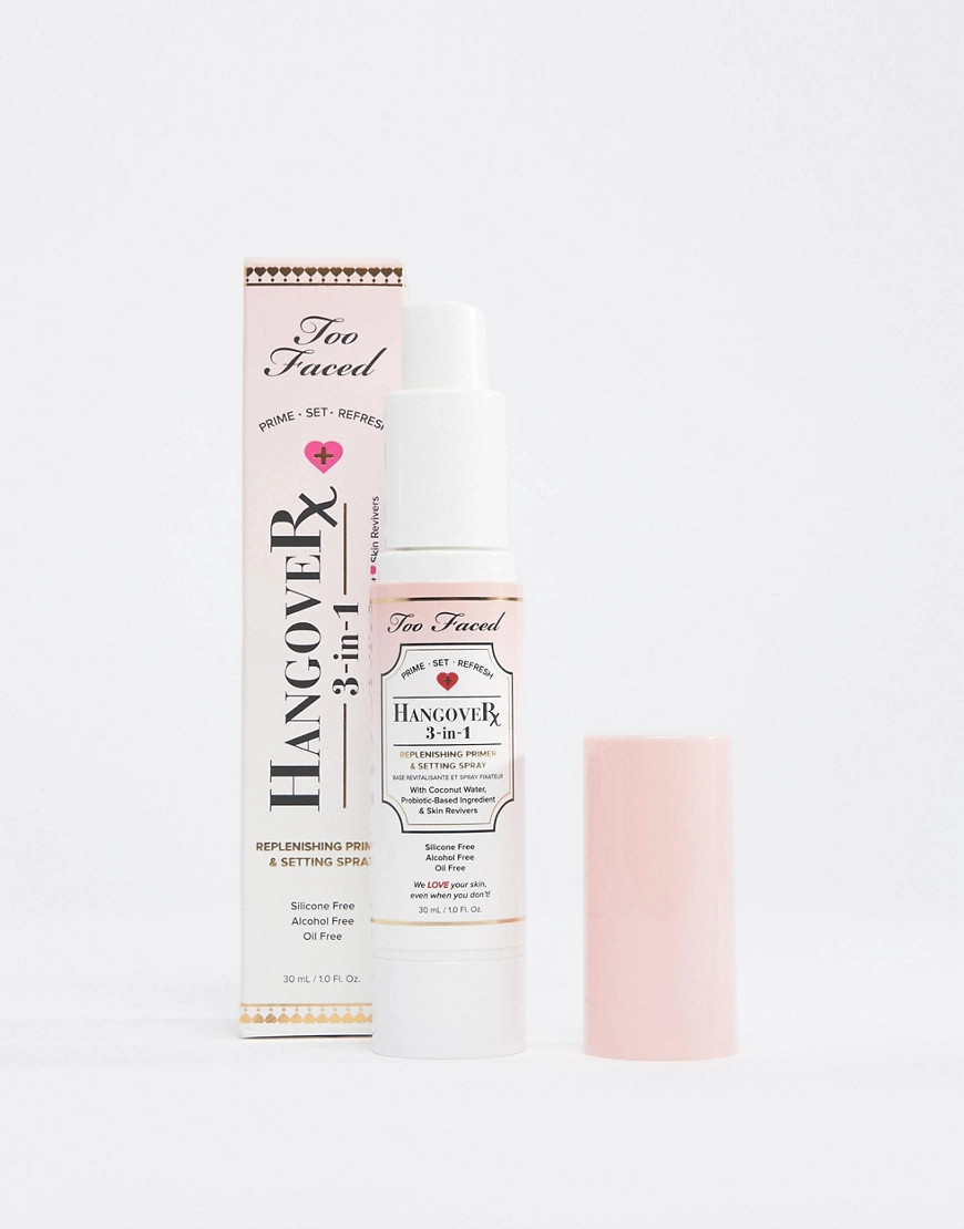 Too Faced Hangover 3-in-1 Primer & Setting Spray Travel Size-No colour | ASOS (Global)