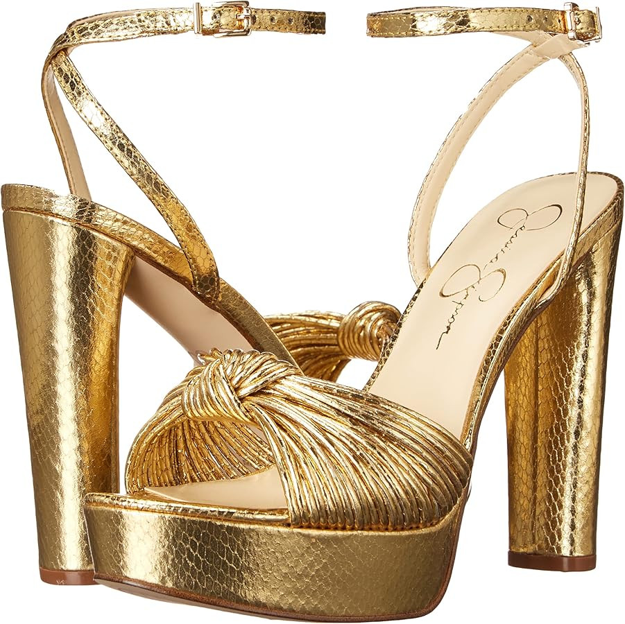 Jessica Simpson Womens Immie Ankle Strap Platform Pumps | Amazon (US)