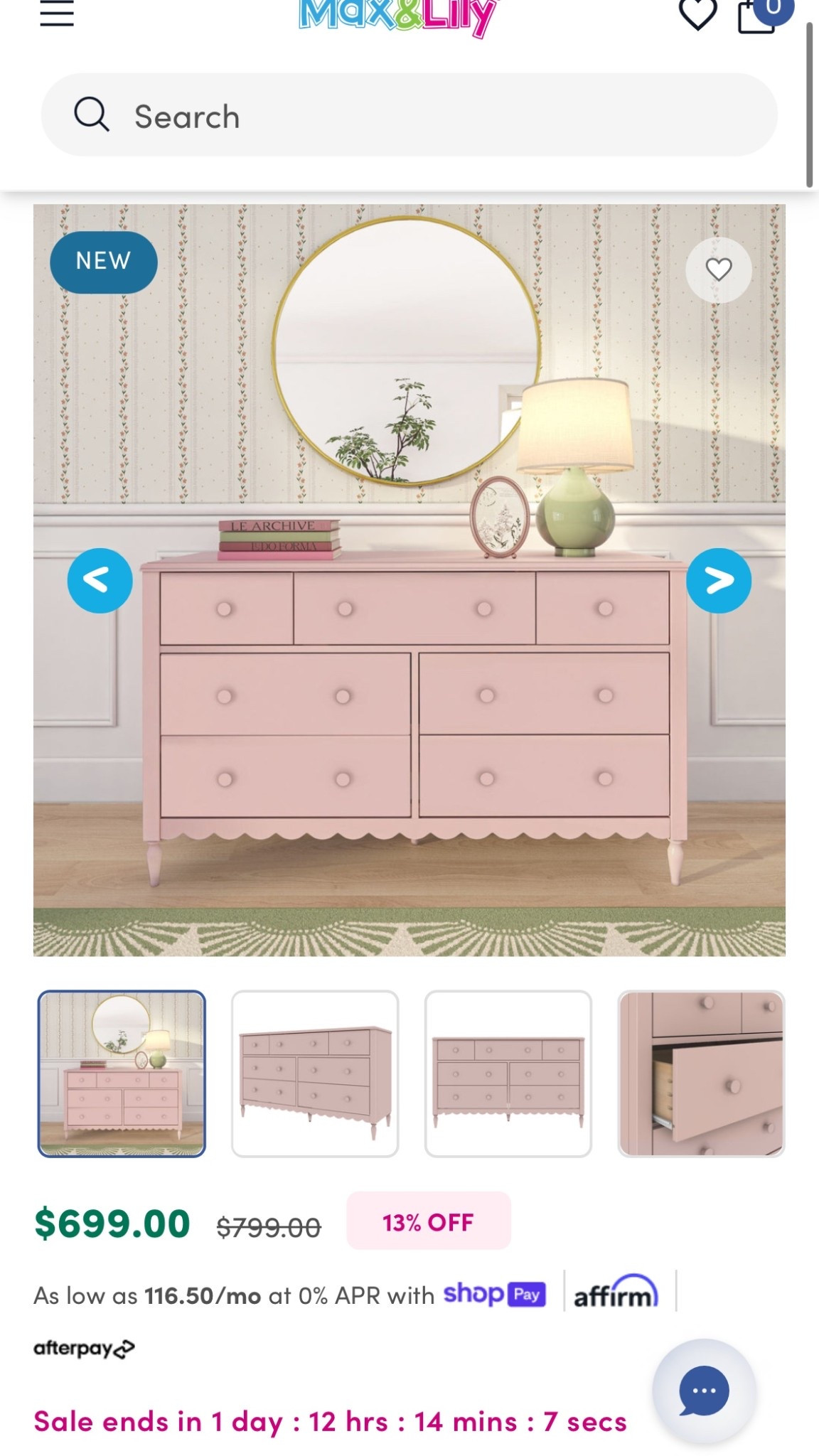 The cutest pink and scalloped dresser 

#LTKmomlife #LTKdayinmylife #LTKValentine