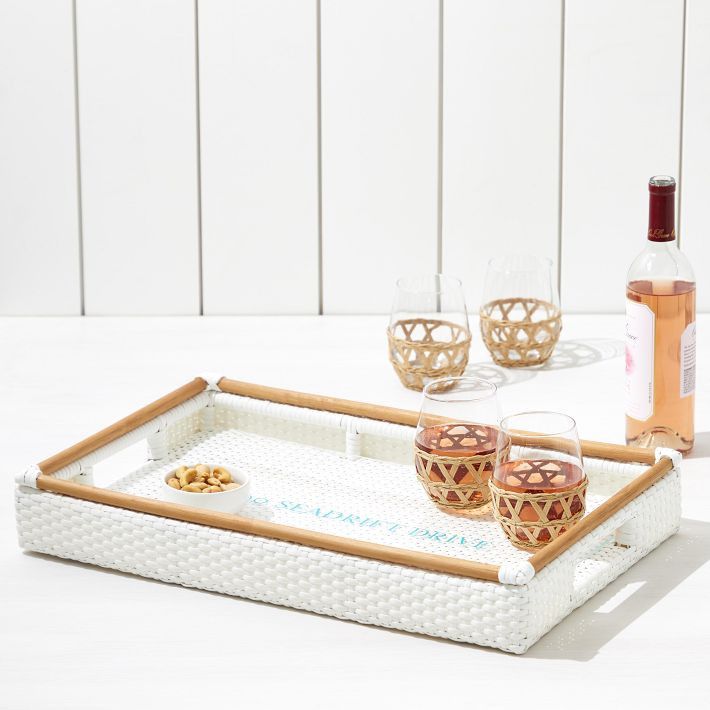 Rattan Bistro Tray | Mark and Graham