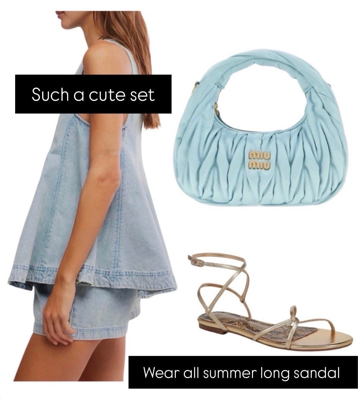 Such a cute denim set!
Miu Miu bag $600 off!

#LTKdayinmylife #LTKootd