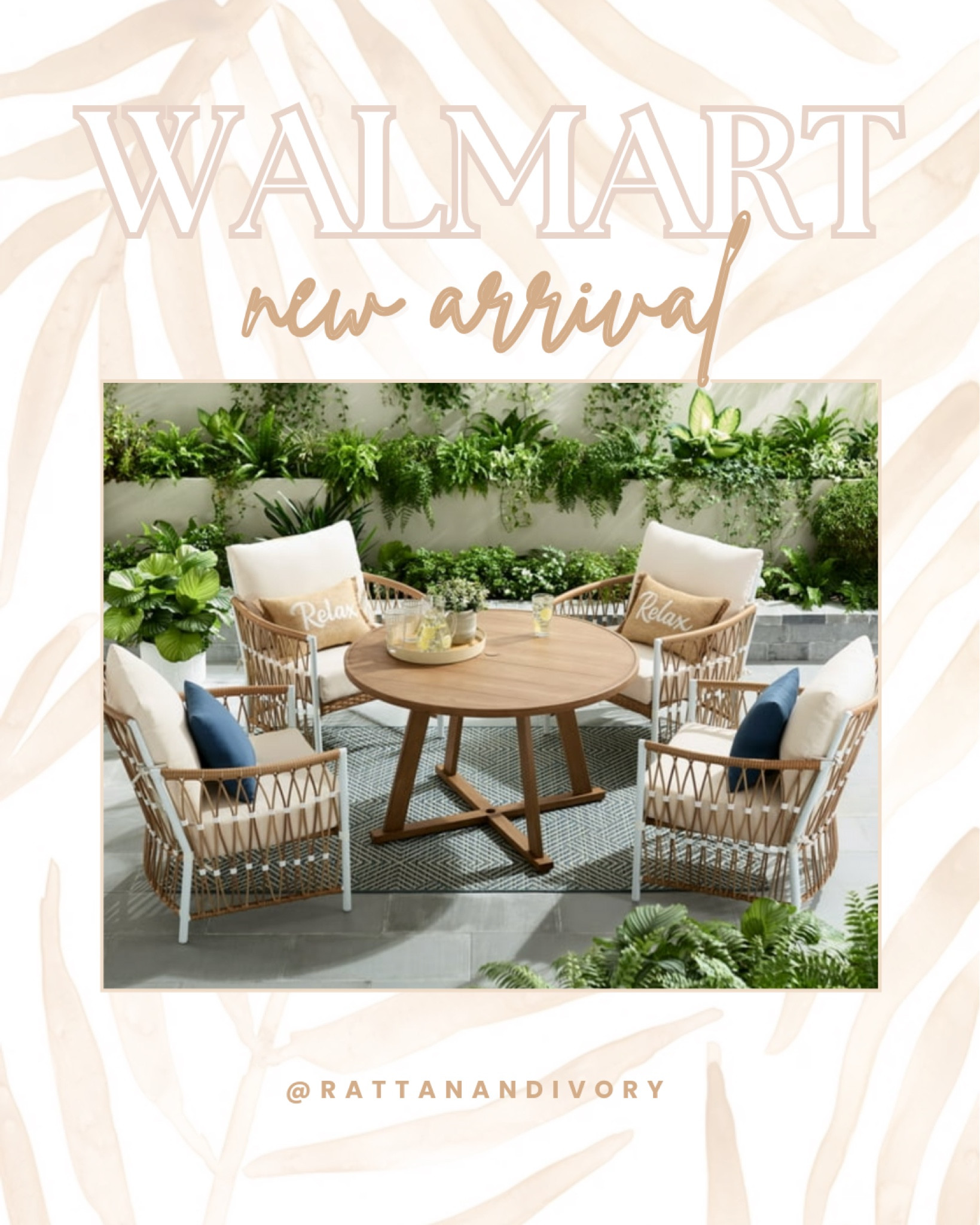 The viral S&L dupe patio set from Walmart now comes in a dining table version!  I have also linked the other versions and one other Better Homes & Gardens set that is a fan favorite!  Happy shopping! Walmart home, Walmart home decor, outdoor dining set, outdoor patio set, outdoor bistro set, coastal outdoor, patio season, better homes and gardens

#LTKstyletip #LTKhome