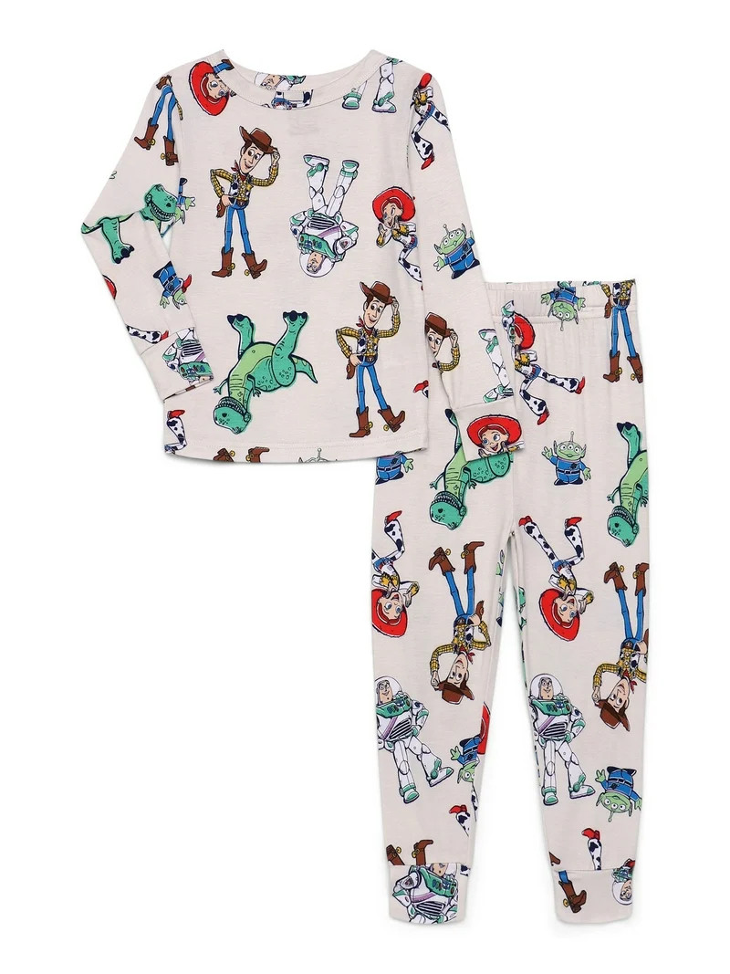 Disney Pixar Toy Story Toddler Unisex Long Sleeve Top and Pants, 2-Piece Pajama Set, Size 12M-5T ... | Walmart (US)