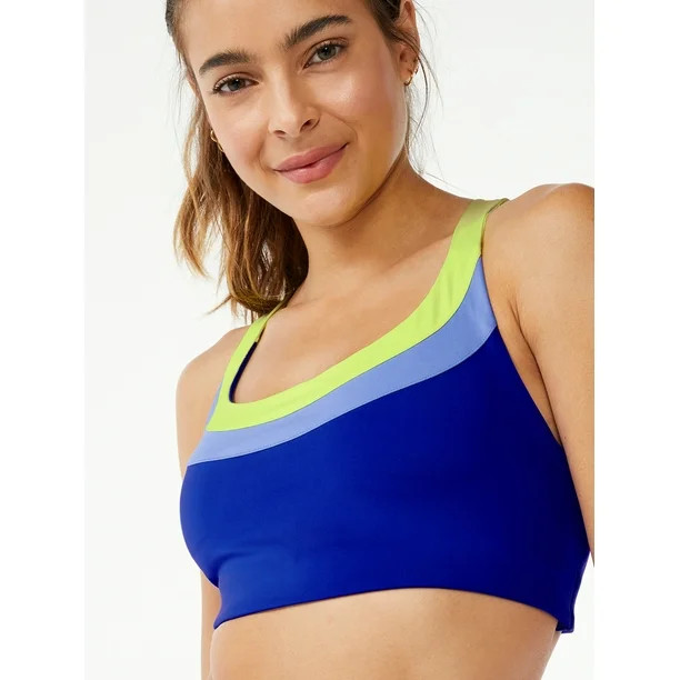 Love & Sports Women's Sophia Compression Sports Bra - Walmart.com | Walmart (US)