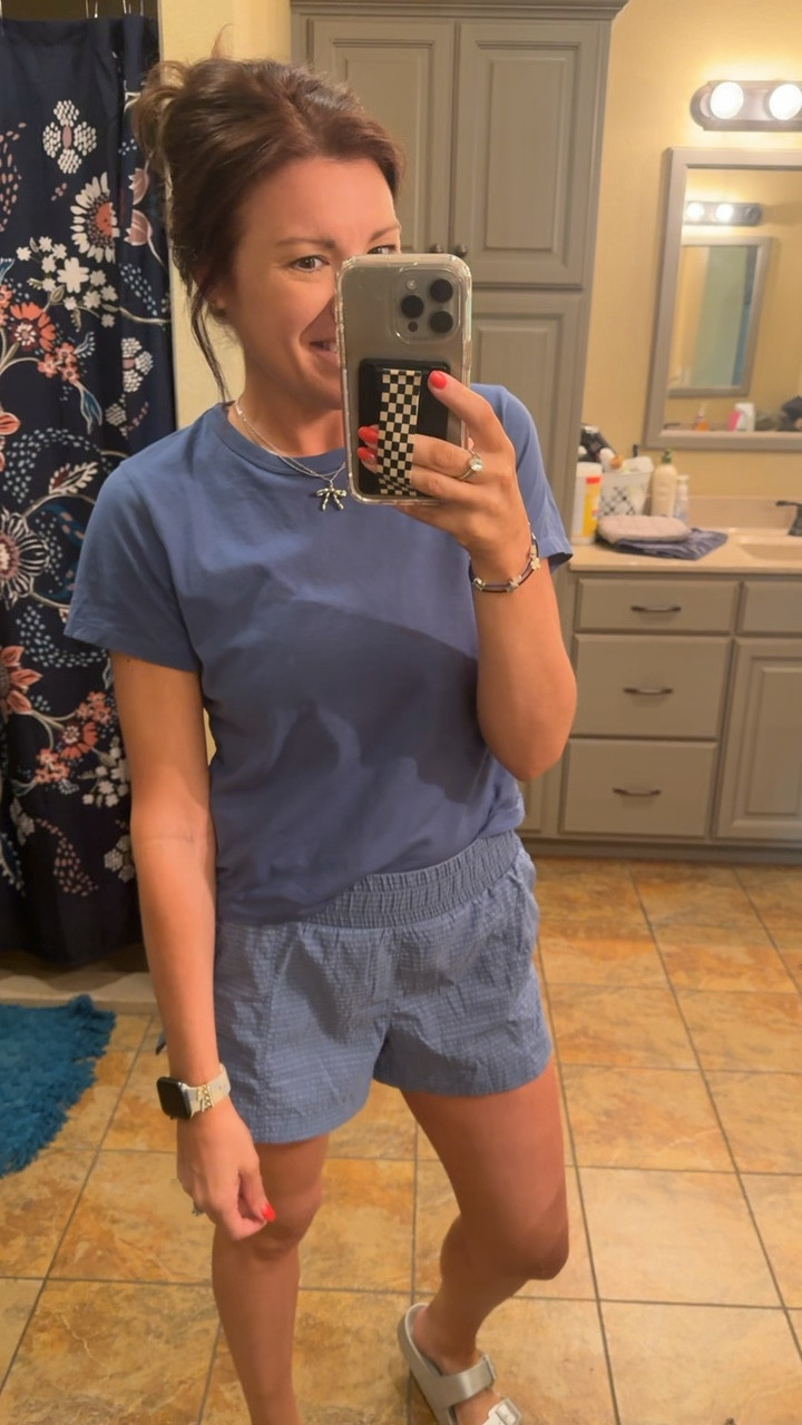 No Monday Blues here! It’s hard to be blue when your athleisure outfit is this cute! Wearing size small in top and size XS in shorts. 

5’4 , Small, waist 25/26, Size 2/4
Summer style | Walmart | Abercrombie | athleisure | athletic wear | outfit inspo | casual ootd | style inspo | mom outfit 

#LTKSummerEdit #LTKOver40 #LTKStyleTip

#LTKStyleTip #LTKFindsUnder50 #LTKSummerEdit