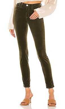L'AGENCE Marguerte High Rise Skinny Pant in Ivy Green from Revolve.com | Revolve Clothing (Global)