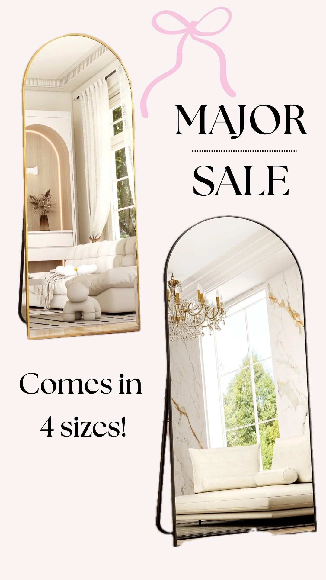 These are on major sale right now at Walmart!! 

Mirror | gold | black | floor length mirror | home finds | sale 

#LTKHome #LTKGiftGuide #LTKSaleAlert