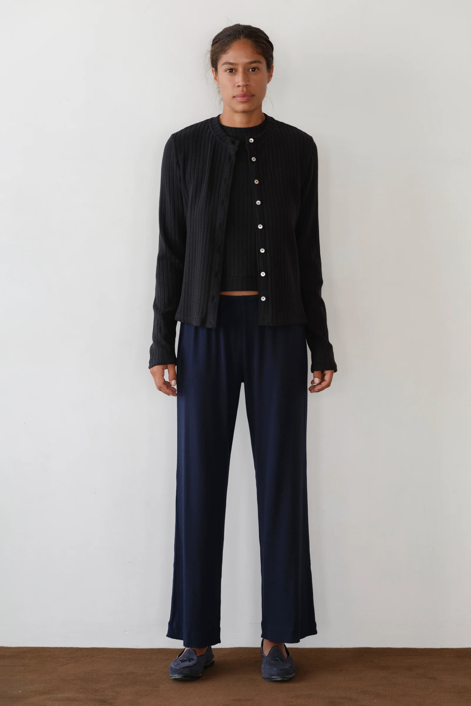 The Baby Rib Scallop Pant | DONNI.