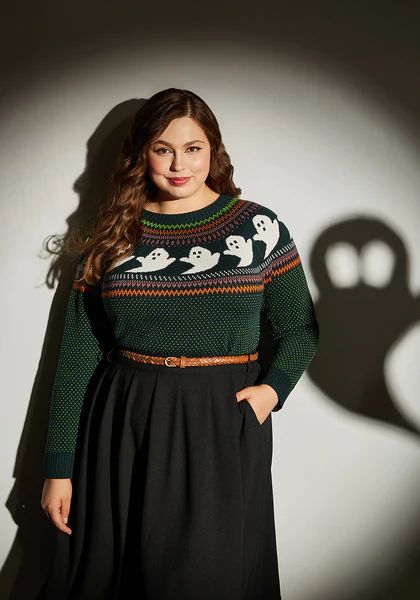 You've Been Ghosted Fair Isle Sweater | ModCloth