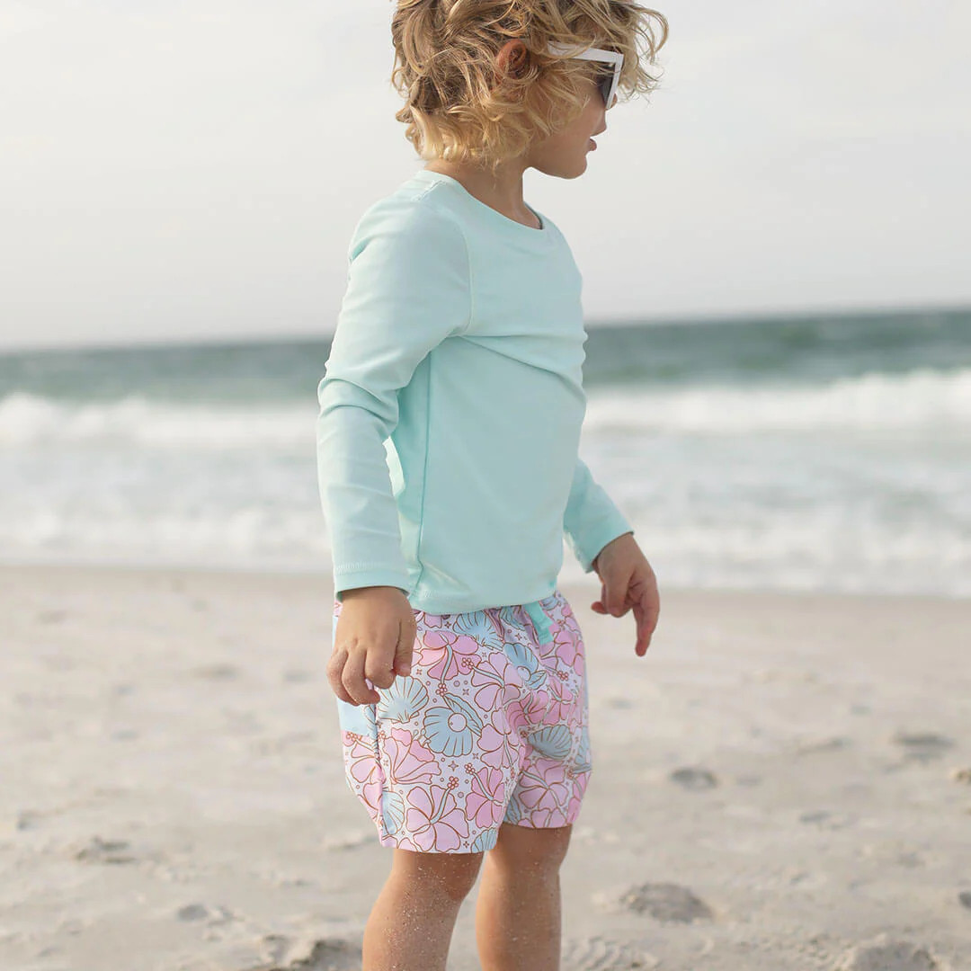 Boy's Swim Trunks | Ocean Pearl | Caden Lane