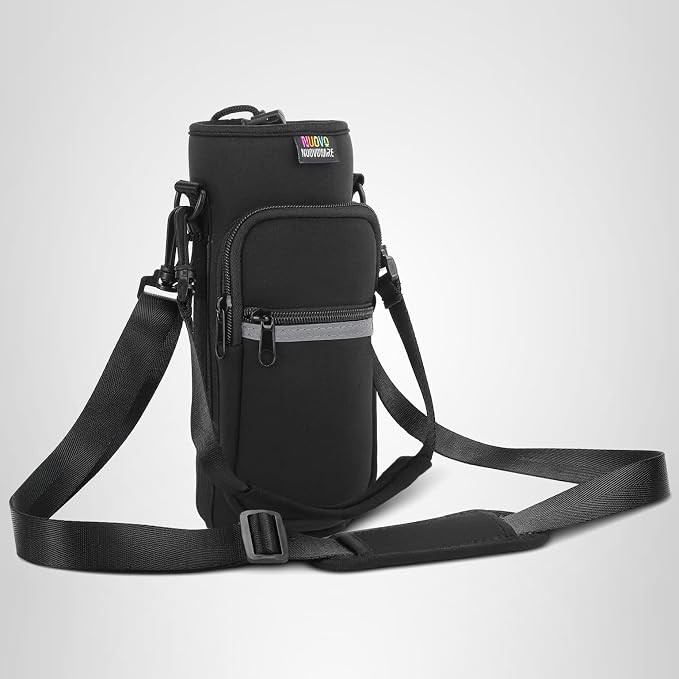 Nuovoware Water Bottle Carrier Bag,25oz/40oz/64oz Bottle Pouch Holder,Adjustable Shoulder Hand St... | Amazon (US)