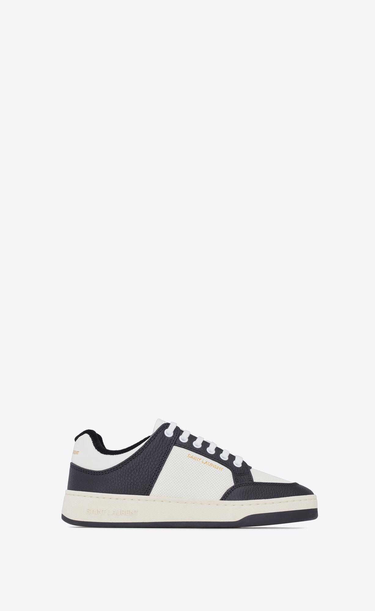 sl/61 low-top sneakers in smooth and grained leather | Saint Laurent Inc. (Global)