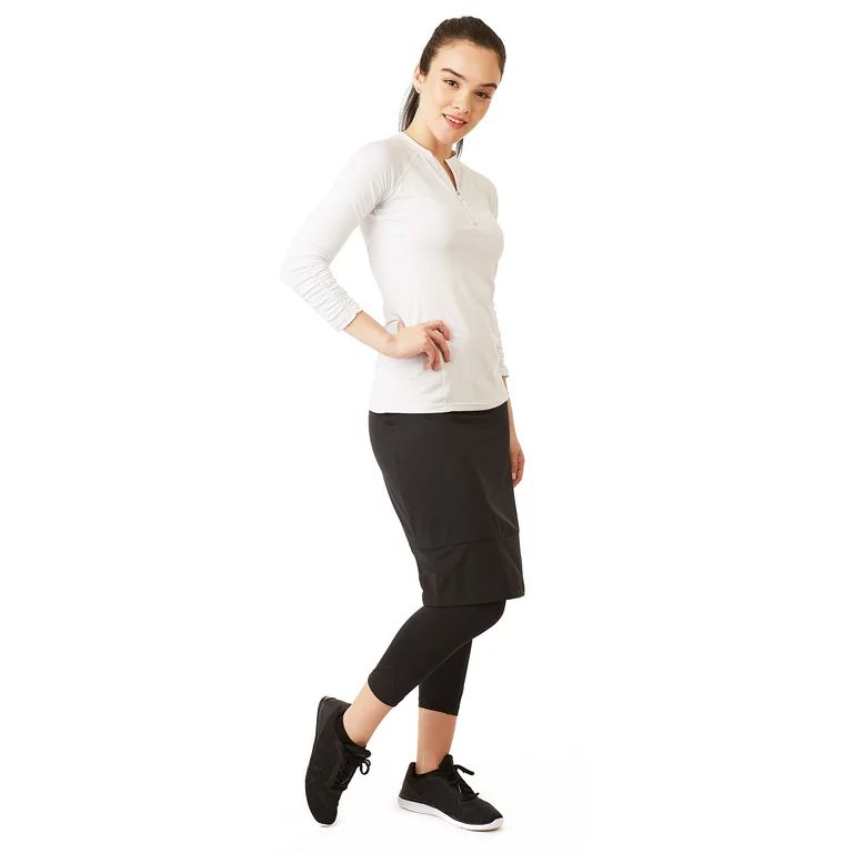 Snoga Athleisure Workout Pencil Skirt with Attached Cropped Leggings | Walmart (US)