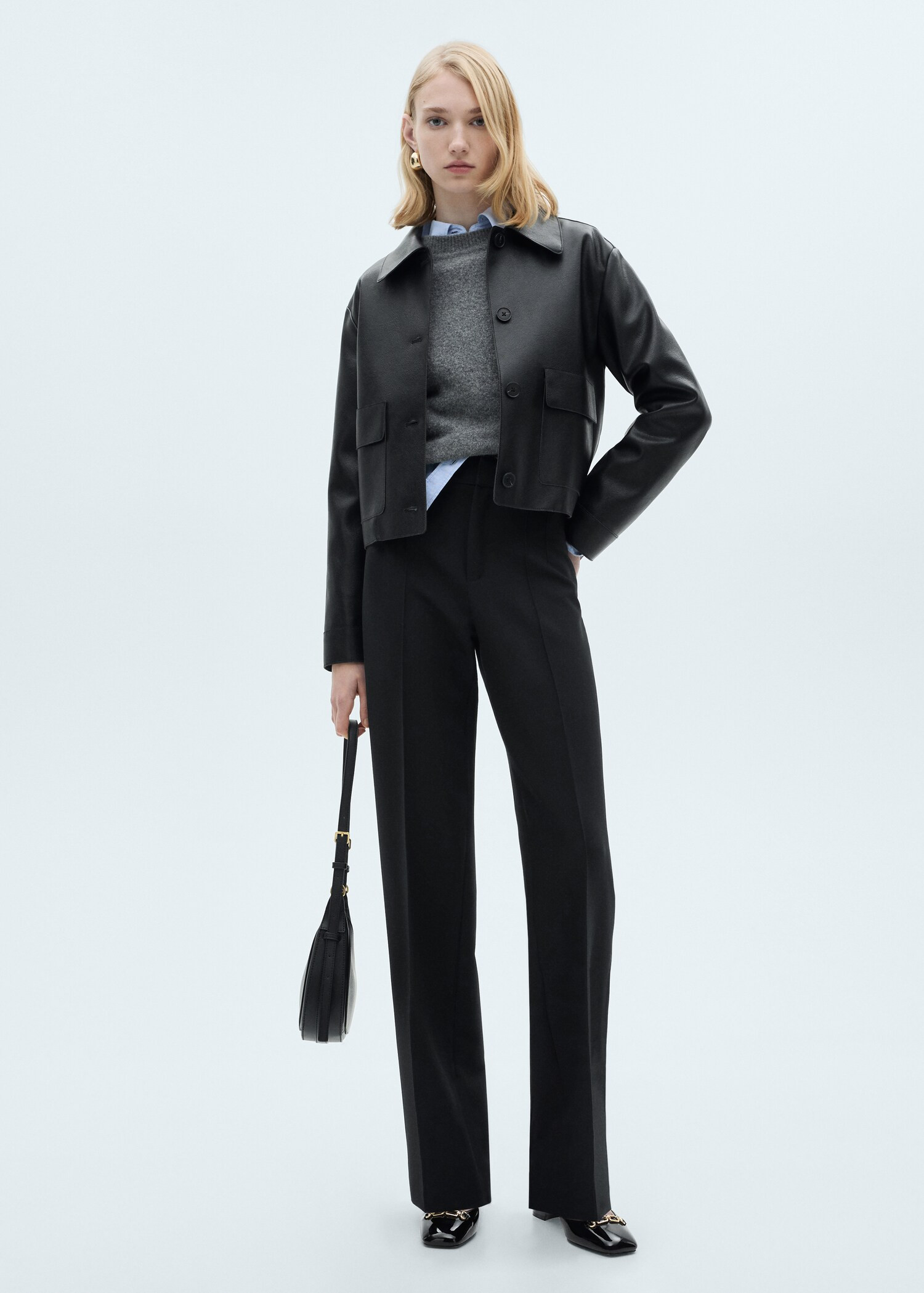 Straight-fit pleated trousers - Women | MANGO United Kingdom | MANGO (UK)