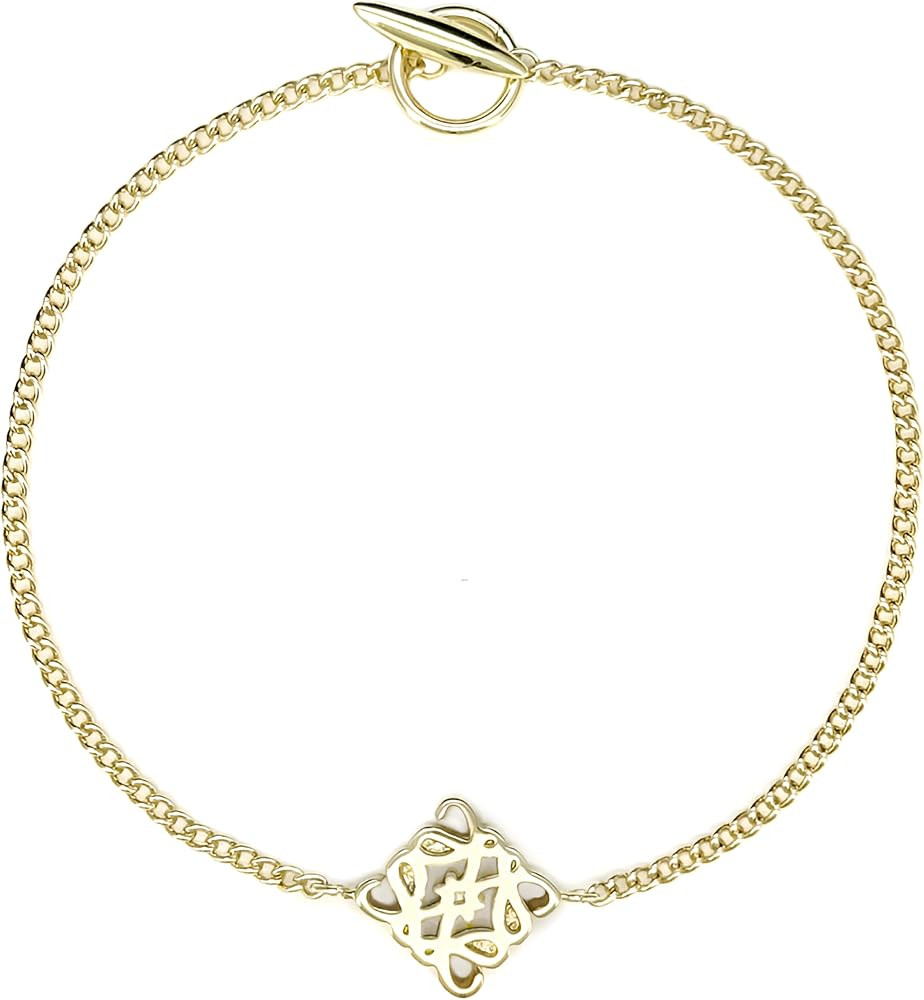 18K Gold Link Bracelet, Fashionable and Elegant Bracelet, Ideal Gifts for Women. | Amazon (US)