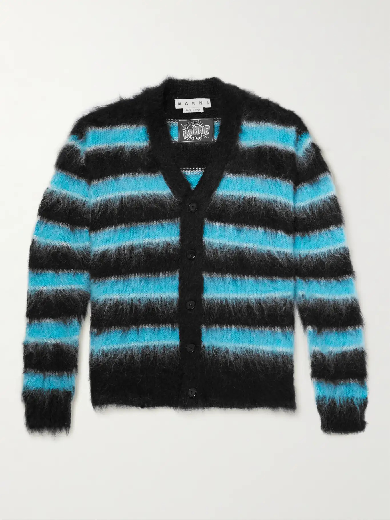 Striped Mohair-Blend Cardigan | Mr Porter (US & CA)