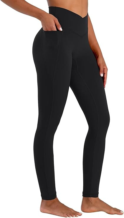 Sunzel Butt Lifting Scrunch Leggings for Women with Pockets No Front Seam Crossover Workout Booty... | Amazon (US)