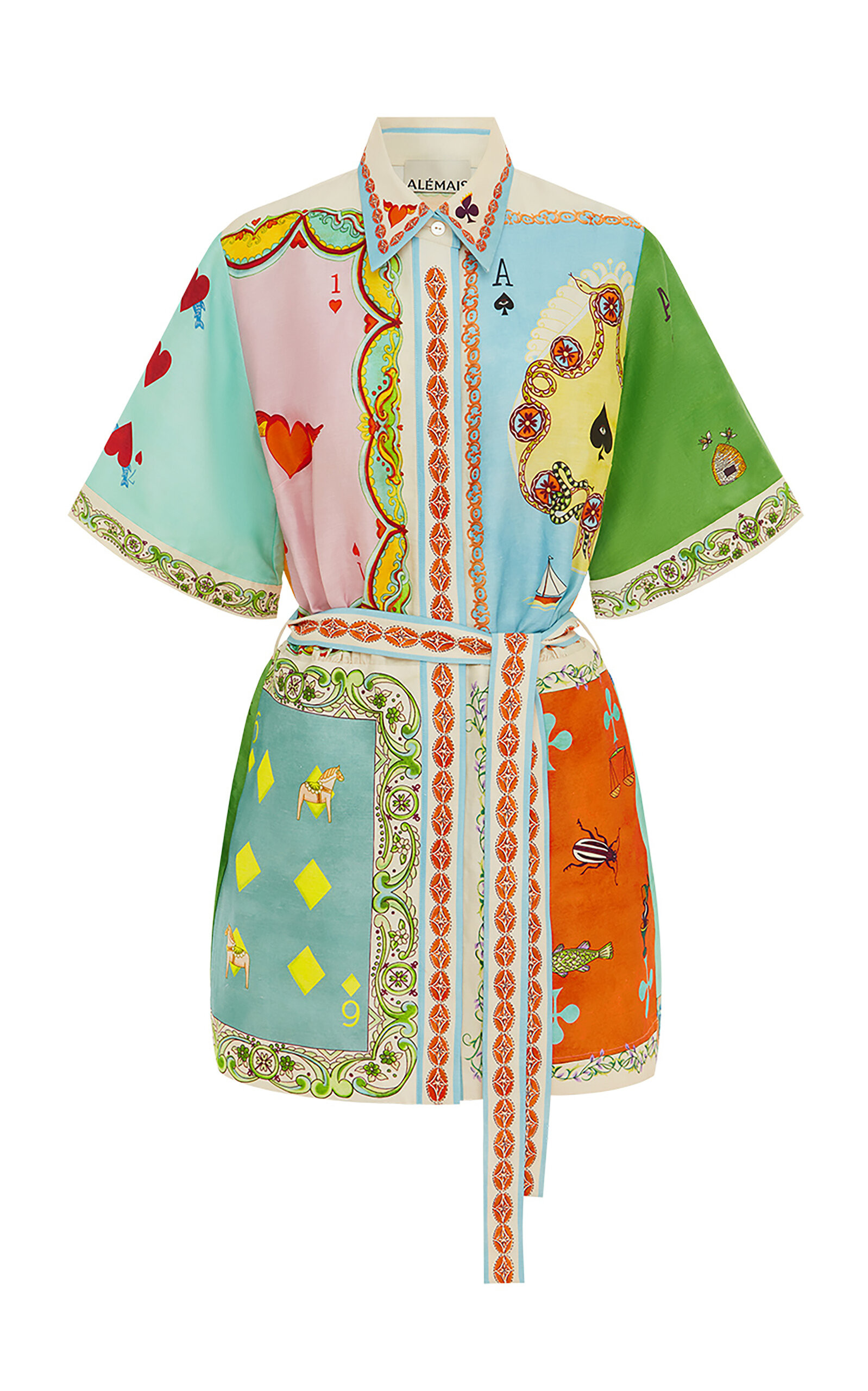 Rummy Printed Linen-Blend Mini Shirt Dress | Moda Operandi (Global)
