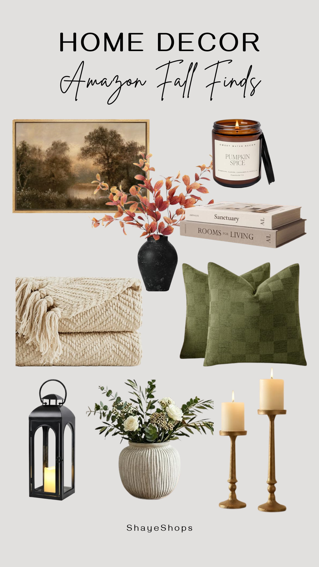 Stylish fall home decor essentials! Warm blankets, cozy pillows, beautiful art, and more to elevate your space. #homedecor #fallvibes #cozyhome 

 #LTKSeasonal #LTKU #LTKHome