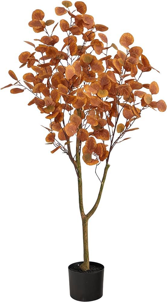 Nearly Natural 4ft. Autumn Eucalyptus Artificial Tree | Amazon (US)