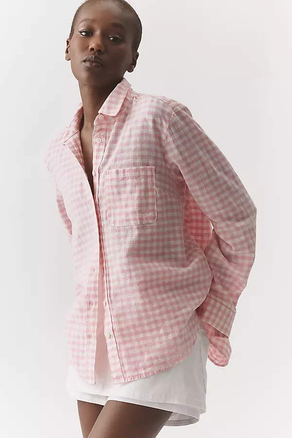 Kate Linen Cotton Classic Buttondown Shirt | Anthropologie (US)