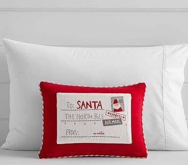 Letter to Santa Decorative Shams | Pottery Barn Kids