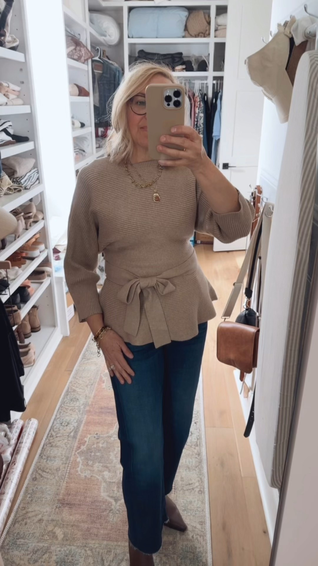 Love this ribbed top paired with straight leg jeans for a fall outfit or holiday outfit 
@anthropologie



#LTKOver40 #LTKSaleAlert #LTKMidsize