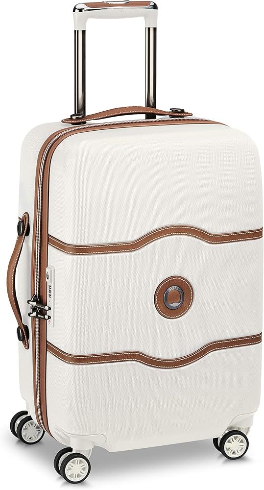 DELSEY Paris Chatelet Air Hardside Luggage, Spinner Wheels, Champagne White, Carry-on 21 Inch | Amazon (US)
