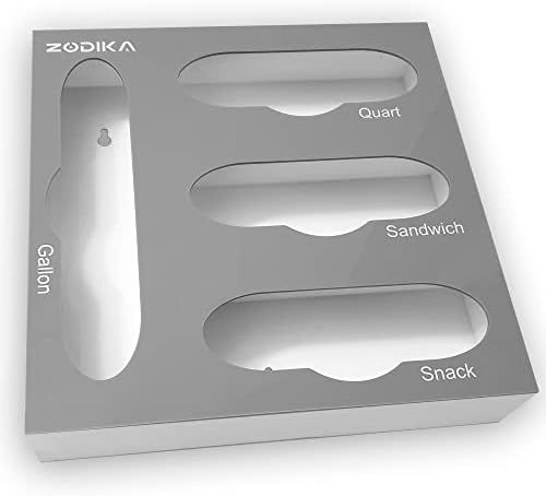ZODIKA - storage organizer for sandwich bags | ziplock bag storage organizer for kitchen drawer or w | Amazon (US)