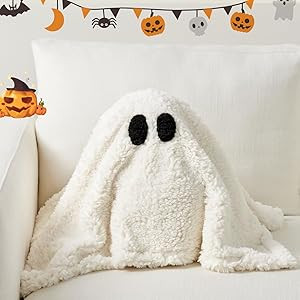 Yeegfey 2023 Gus The Ghost with Pumpkin Pillow, 13" Ghost Pillow with Pumpkin Plush for Halloween... | Amazon (US)