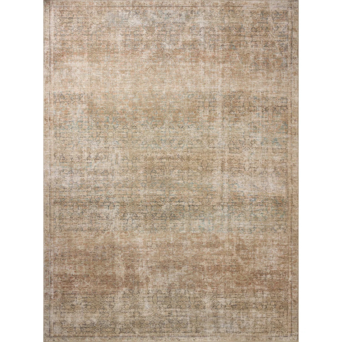 Amber Lewis x Loloi Cambria Ocean / Brick Area Rug | Wayfair North America