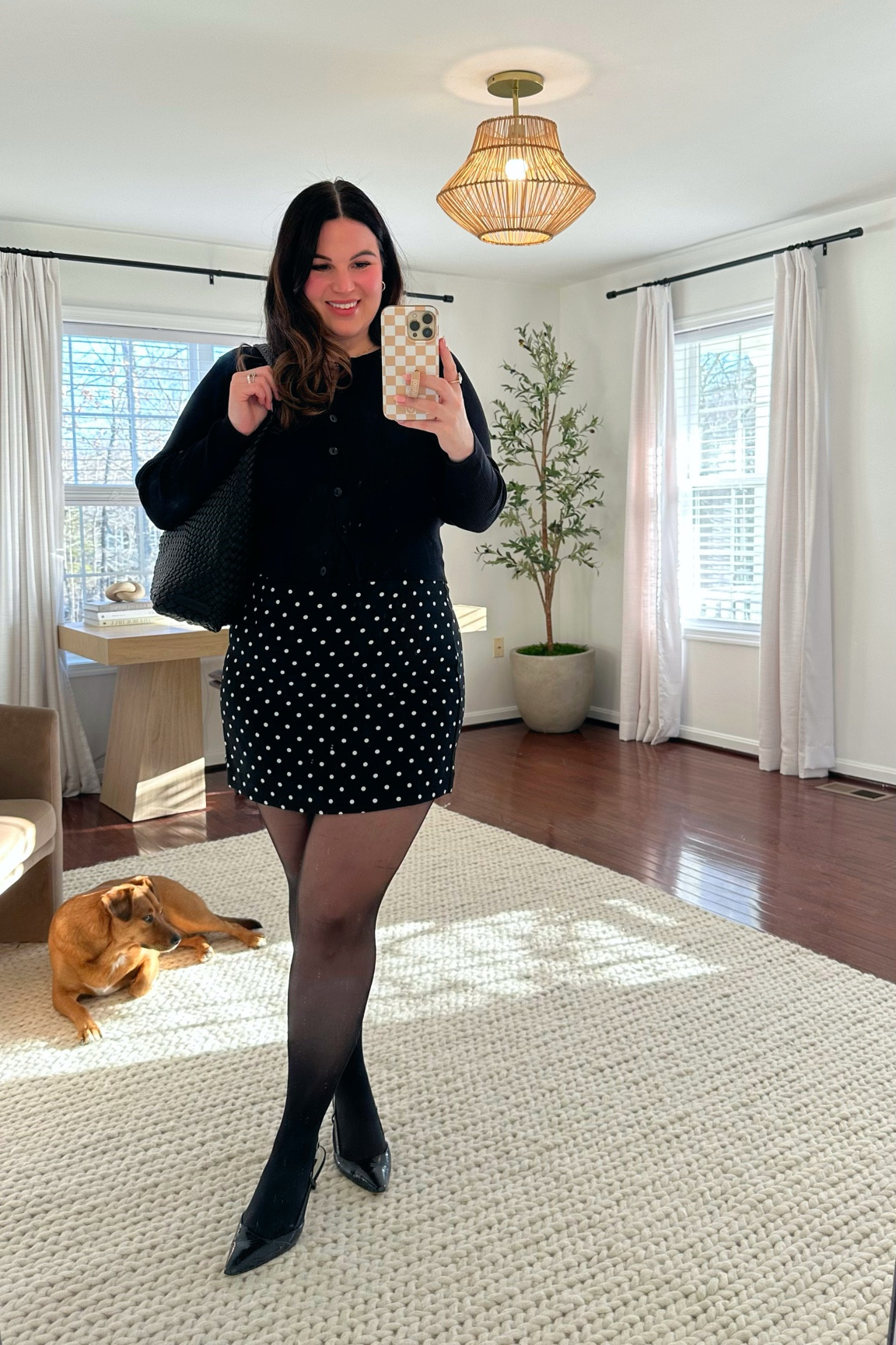 Midsize winter outfit from Target! 

Black tank - xl
Cardigan - large 
Polka dot skirt - 16
Tights - xl
Heels - 9.5
Shaping panties - xl *use code KELLYELIZXSPANX to save 

Target outfit, target fashion, target style, winter outfit, winter fashion, midsize, midsize outfit, skirt, black cardigan 



#LTKWorkwear #LTKFindsUnder50 #LTKMidsize