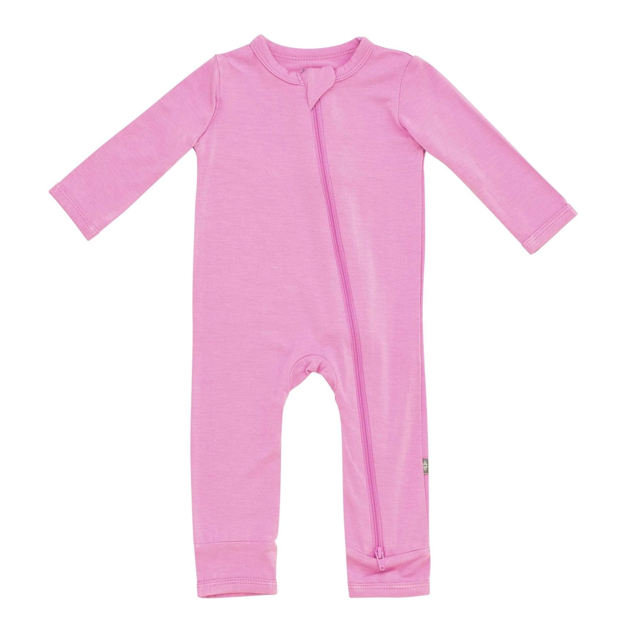 Zippered Romper in Bubblegum | Kyte BABY