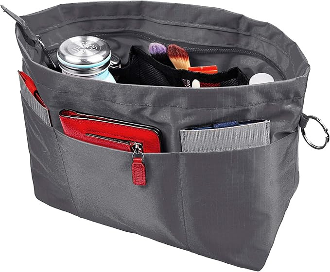 Vercord Purse Organizer Insert Bag Tote Handbags Pocketbook Inserts Organizers Zipper 11 Pockets ... | Amazon (US)