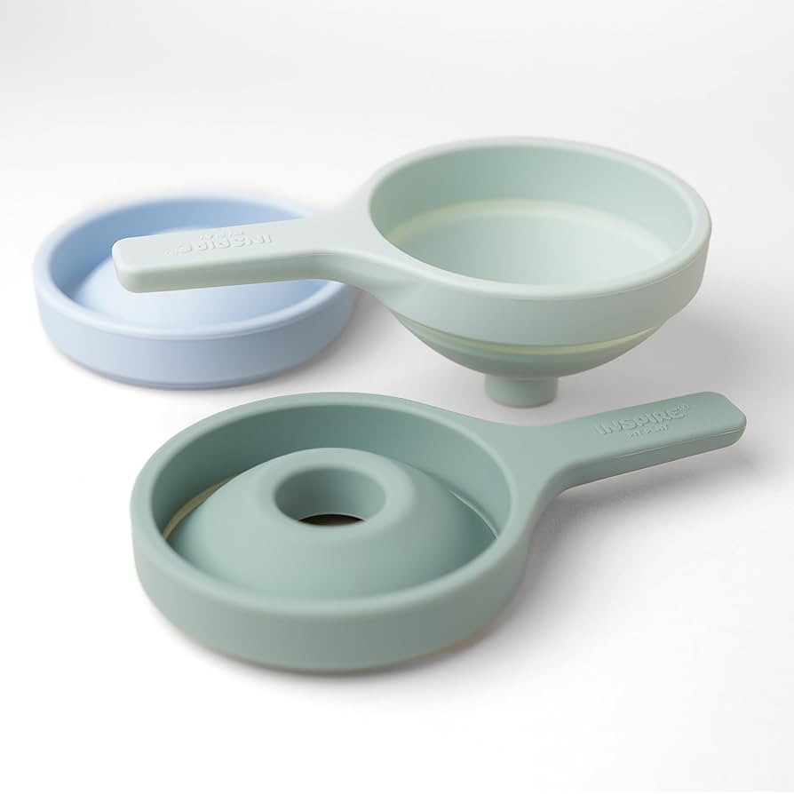 Inspire My Play 3 x Green Silicone Collapsible Funnels for Kids - Sensory Play Funnel Toys for Ki... | Amazon (US)