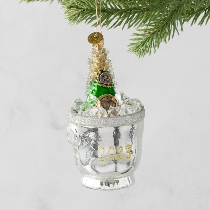 Champagne & Caviar Party Ornament Collection | Williams-Sonoma
