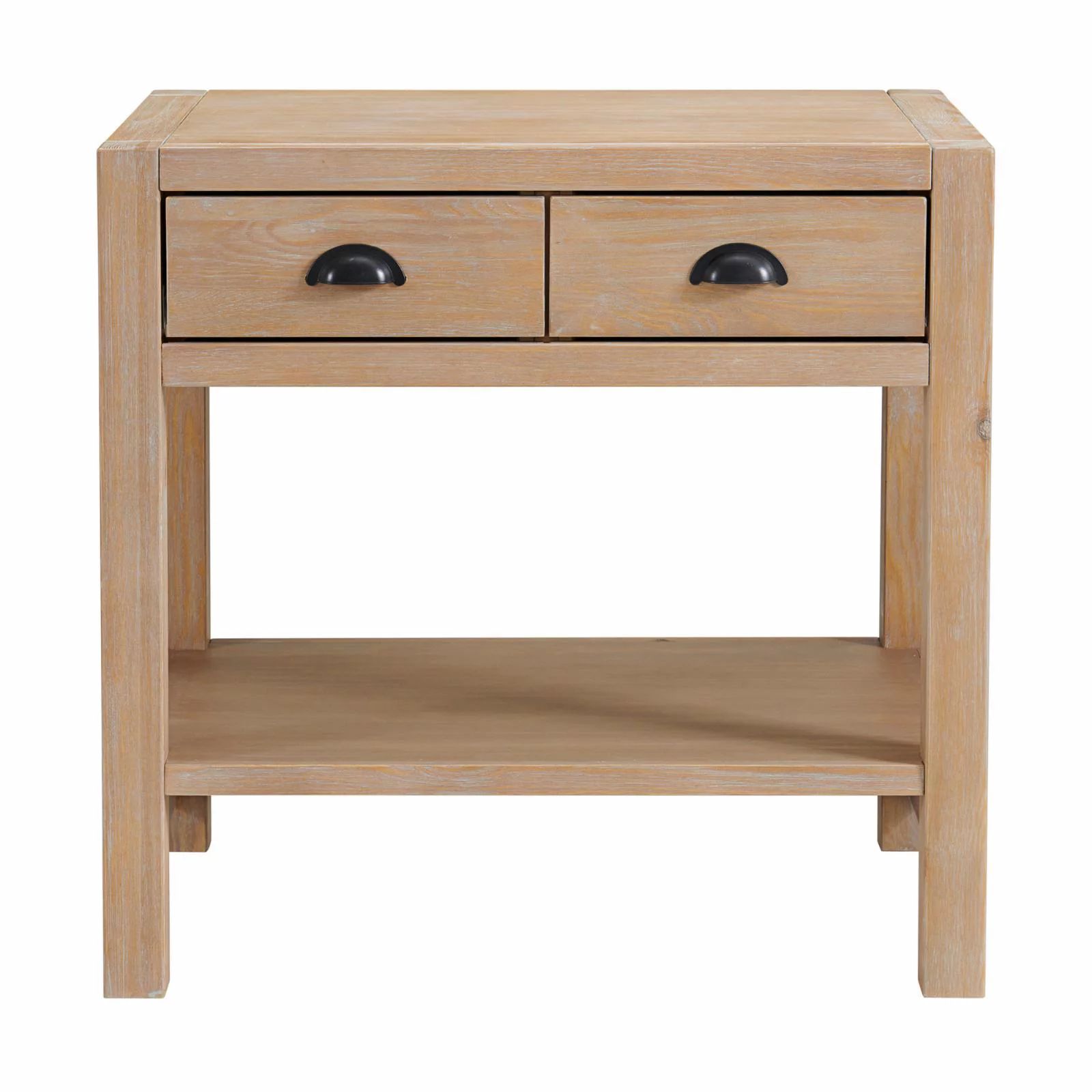 Alaterre Furniture Arden 2-Drawer Wood Nightstand with Open Shelf - Walmart.com | Walmart (US)