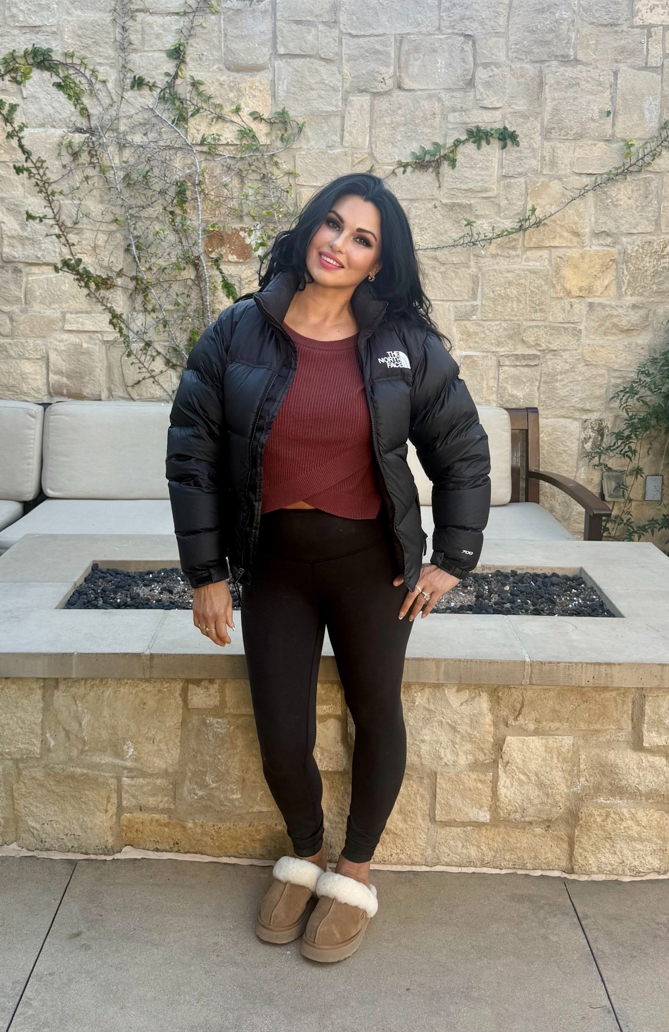 Throw on a North Face puffer jacket, Lululemon sweater, and Alo leggings for the perfect winter outfit! 🖤

I layered my North Face puffer over a Lululemon wine sweater and paired it with black Alo leggings and comfy Ugg slides for a cozy winter outfit ✔️



#blackjacket #puffer #puffervest
#winesweater #winteroutfit

#LTKdayinmylife #LTKootd #LTKFindsUnder100