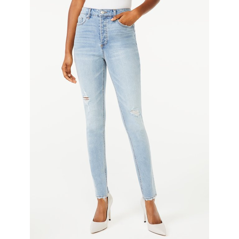 Scoop Women's Essential High-Rise Skinny Jeans | Walmart (US)