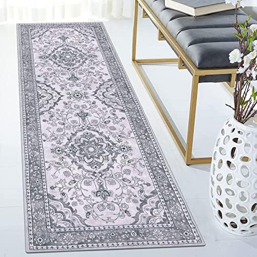Vaukki Hallway Runner Rug, Traditional Soft Laundry Rug Runner, Non Slip Entryway Runner Mat, Was... | Amazon (US)