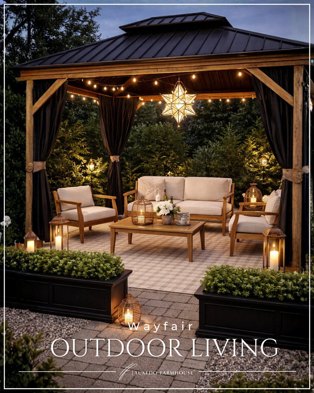 Turn your patio into a cozy, elevated retreat with layered lighting, warm wood tones, and timeless neutrals. This setup is all about creating that inviting glow—perfect for slow nights, good conversation, and a glass of wine under the stars.

Shop everything linked to bring this look home 🤍 

 #LTKhome #LTKoutdoor #PatioSeason #OutdoorLiving #SpringDecor #CozyHome