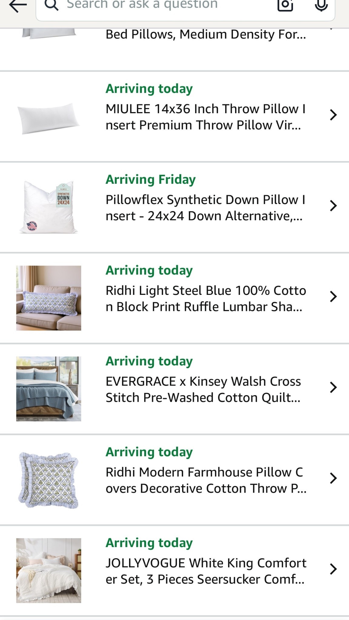 New grownup bedding 