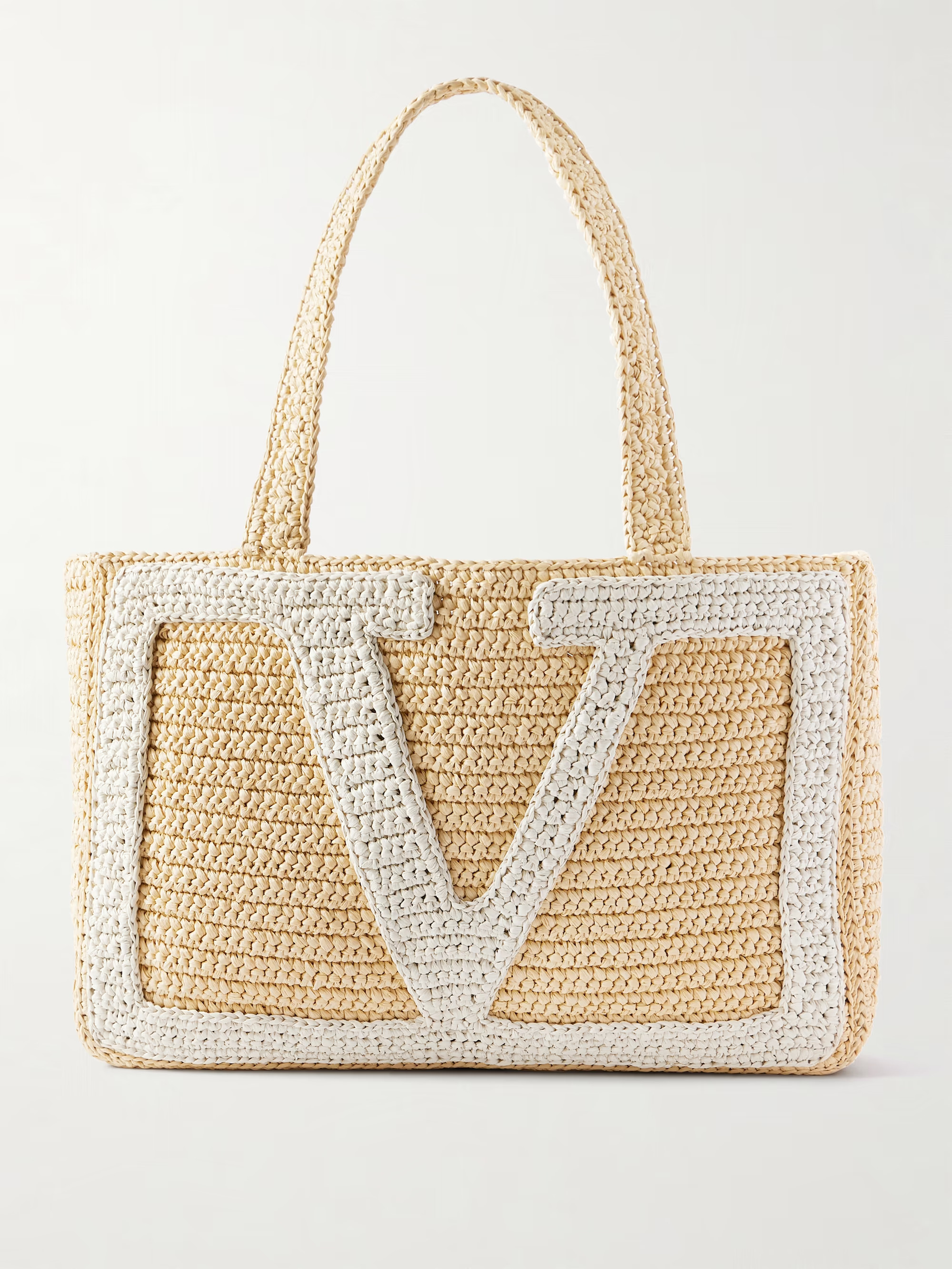 Viva Superstar crocheted raffia tote | NET-A-PORTER (US)